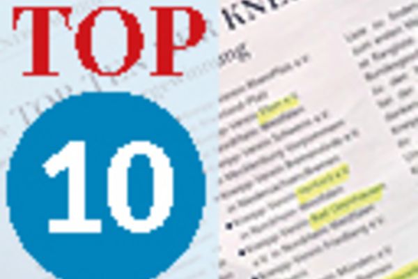 Top 10, 4 Vereine aus NRW dabei